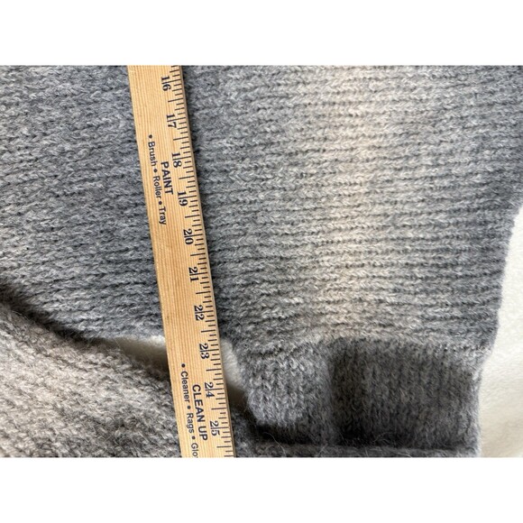 Banana Republic M VERNICE Alpaca OMBRÉ SWEATER Spacedye Crew Gray - Picture 8 of 10